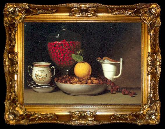 framed  Peale, Raphaelle Still Life: Strawberries Nuts, ta009-2